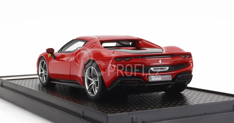 Bbr-models Ferrari 296 Gtb Hybrid 830hp V6 2021 1:43 Rosso Corsa 322 - Červená