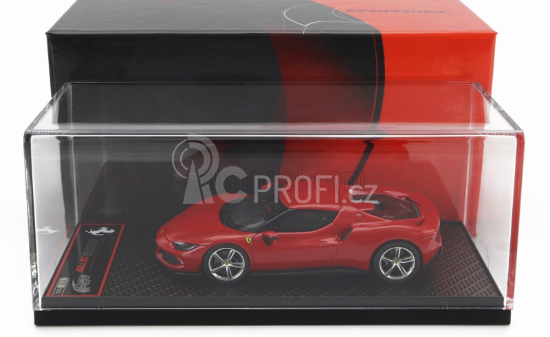Bbr-models Ferrari 296 Gtb Hybrid 830hp V6 2021 1:43 Rosso Corsa 322 - Červená