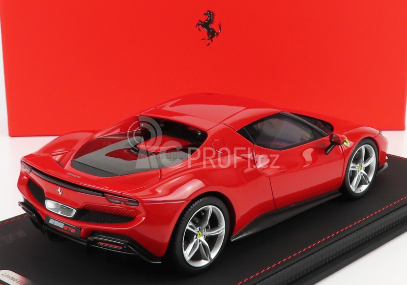 Bbr-models Ferrari 296 Gtb Hybrid 830hp V6 2021 1:18, červená