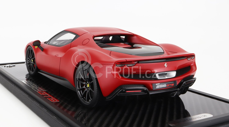 Bbr-models Ferrari 296 Gtb Hybrid 830hp V6 2021 1:18, matná červená