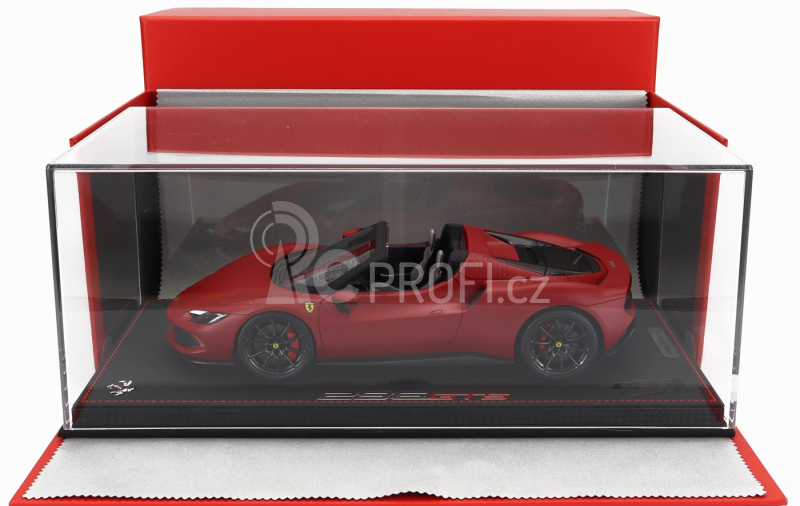 Bbr-models Ferrari 296 Gts Spider 2022 1:18, matná červená
