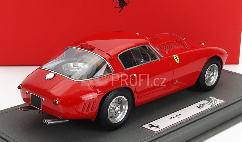 Bbr-models Ferrari 340mm S/n0318 1953 - Con Vetrina - With Showcase 1:18 Red