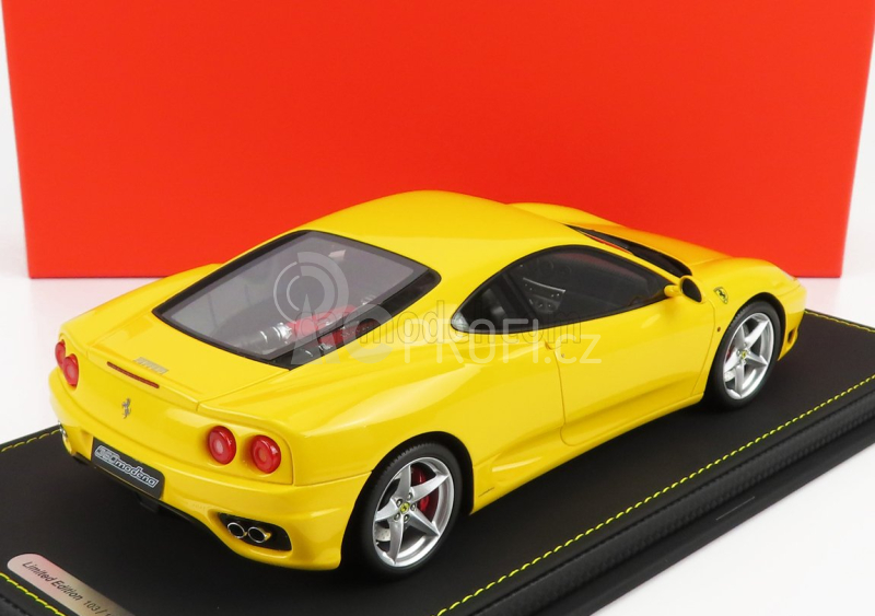 Bbr-models Ferrari 360 Modena 1999 - F1 Gear Box 1:18, žlutá