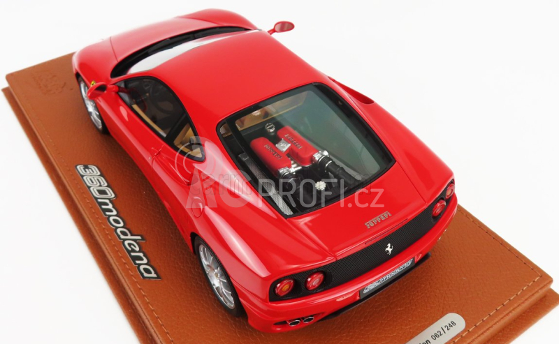 Bbr-models Ferrari 360 Modena F1 Gear Box Challenger Grill 1999 1:18, červená