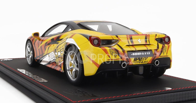 Bbr-models Ferrari 458 Gtb Ipe Tiger 2021 1:18, žlutá