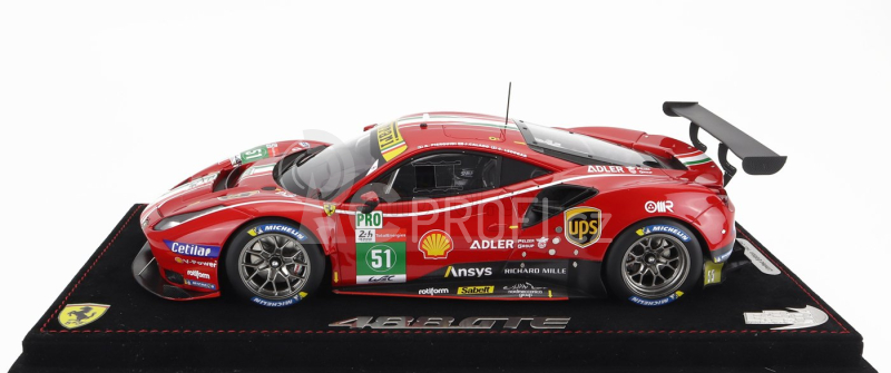 Bbr-models Ferrari 488 Gte 3.9l Turbo V8 Team Af Corse N 51 1:18, červená
