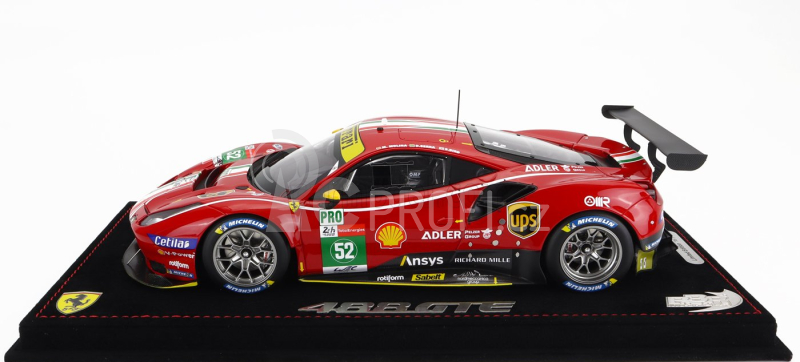 Bbr-models Ferrari 488 Gte 3.9l Turbo V8 Team Af Corse N 52 1:18, červená