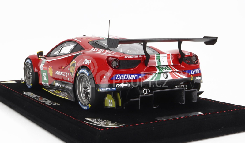 Bbr-models Ferrari 488 Gte 3.9l Turbo V8 Team Af Corse N 52 1:18, červená