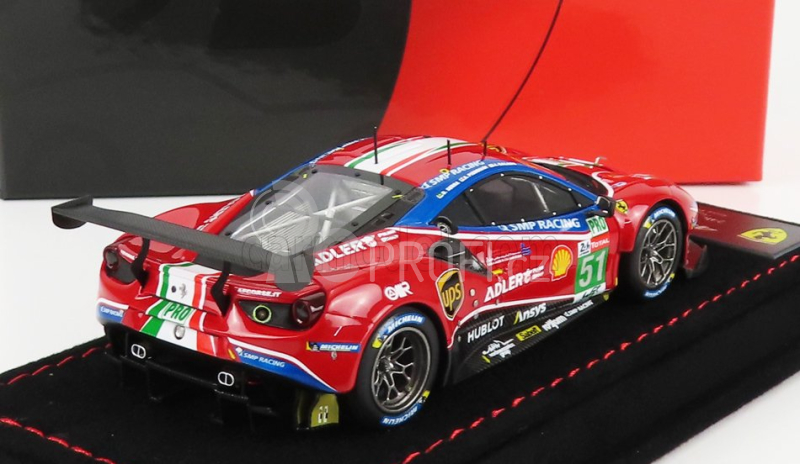 Bbr-models Ferrari 488 Gte Evo 3.9l Turbo V8 Team Af Corse N 51 1:43, červená