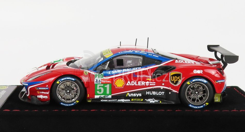 Bbr-models Ferrari 488 Gte Evo 3.9l Turbo V8 Team Af Corse N 51 1:43, červená