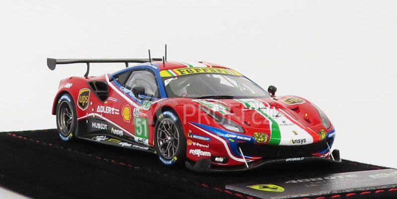 Bbr-models Ferrari 488 Gte Evo 3.9l Turbo V8 Team Af Corse N 51 1:43, červená