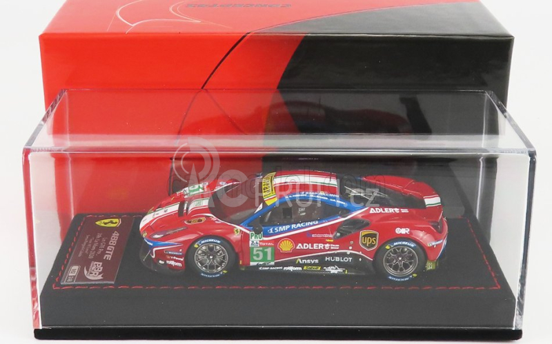 Bbr-models Ferrari 488 Gte Evo 3.9l Turbo V8 Team Af Corse N 51 1:43, červená