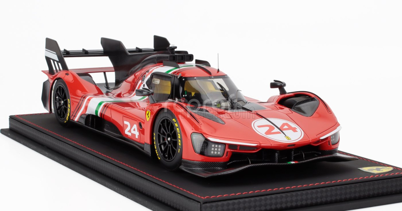 Bbr-models Ferrari 499p 3.0l Turbo V6 N 24 Modificata Launch Version 2023 - Con Vetrina - With Showcase 1:18 Červená Bílá Černá