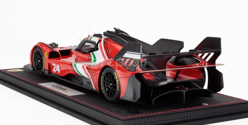 Bbr-models Ferrari 499p 3.0l Turbo V6 N 24 Modificata Launch Version 2023 - Con Vetrina - With Showcase 1:18 Červená Bílá Černá