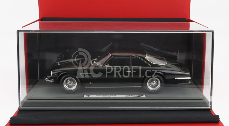 Bbr-models Ferrari 500 Superfast 2 Series Coupe 1965 - Con Vetrina - With Showcase 1:18 Zelená