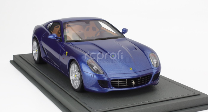 Bbr-models Ferrari 599 Gtb Fiorano 2006 - Manual Gear Box - Cambio Manuale - Con Vetrina - With Showcase 1:18 Blu Mirabeau - Blue Met