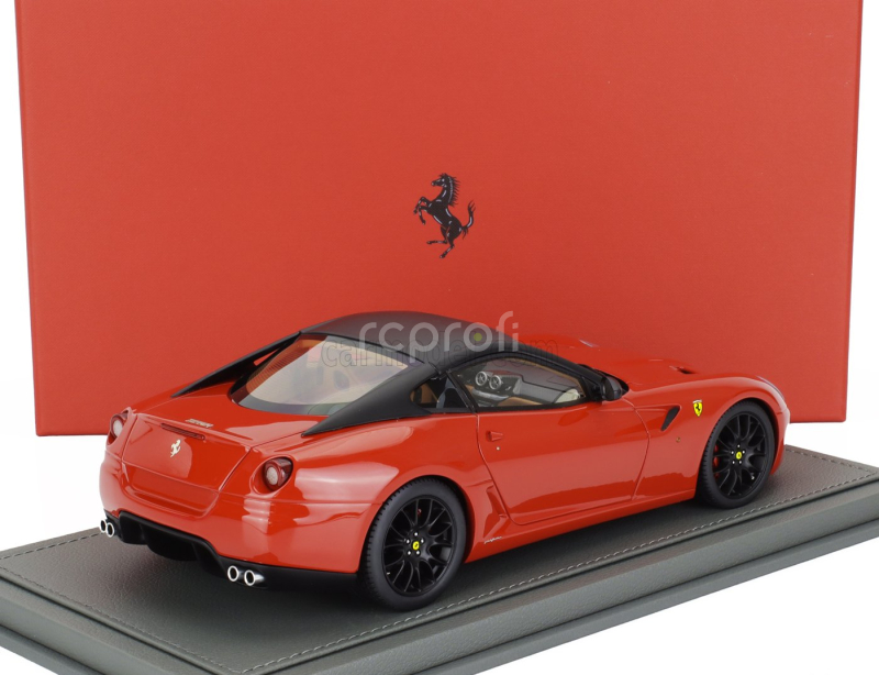 Bbr-models Ferrari 599 Gtb Fiorano 2007 - F1 Gear Box - Cambio F1 - Con Vetrina - With Showcase 1:18 Rosso Corsa - Červená Černá