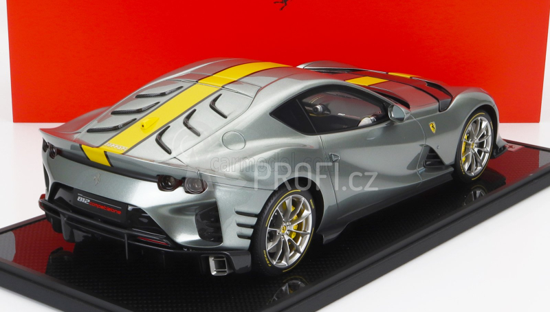 Bbr-models Ferrari 812 Competizione 2021 1:12, šedá