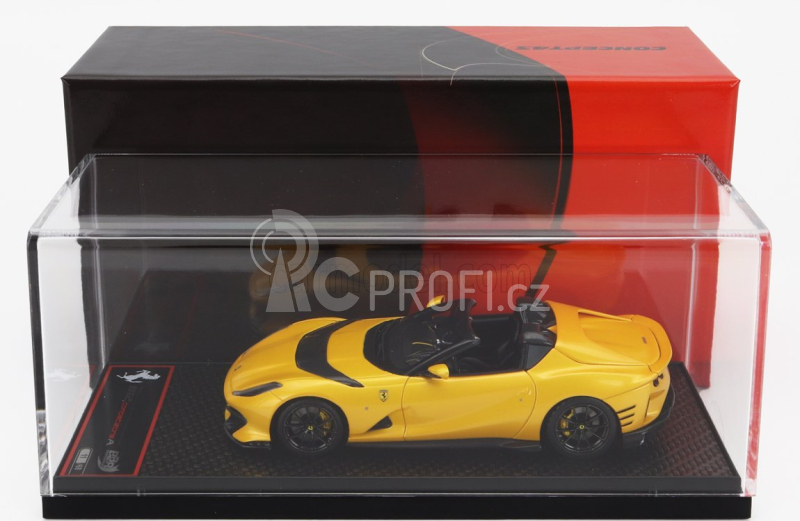 Bbr-models Ferrari 812 Competizione A Spider 2022 - Black Wheels 1:43, žlutá