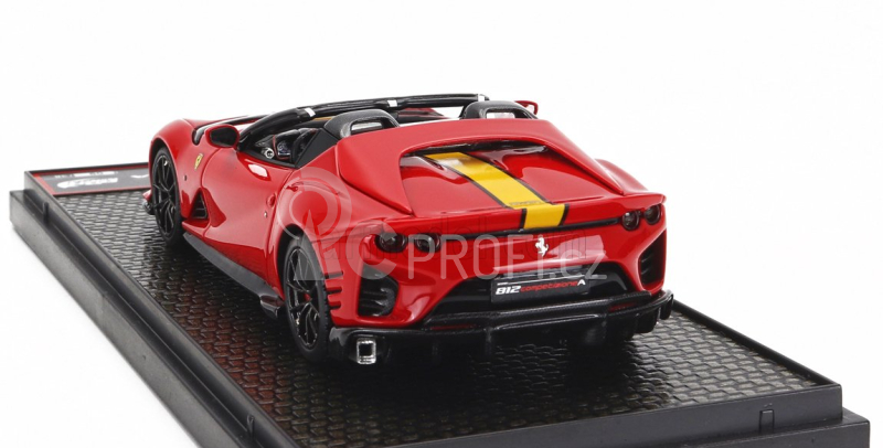 Bbr-models Ferrari 812 Competizione A Spider 2022 - Black Wheels 1:43, červená