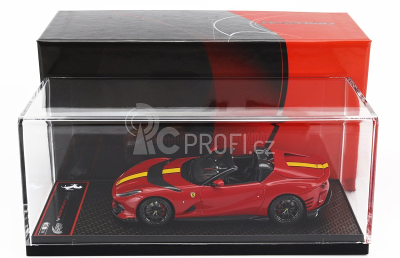 Bbr-models Ferrari 812 Competizione A Spider 2022 - Black Wheels 1:43, červená