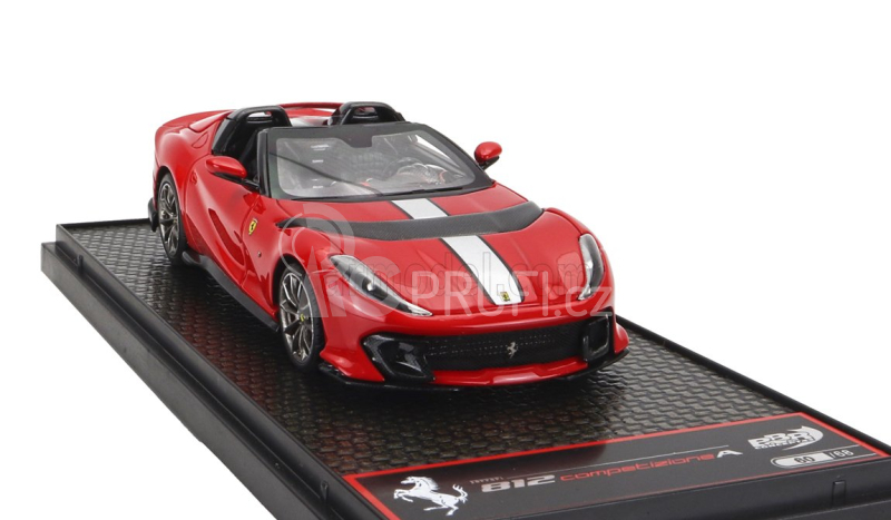 Bbr-models Ferrari 812 Competizione A Spider 2022 - Silver Wheels 1:43, červená