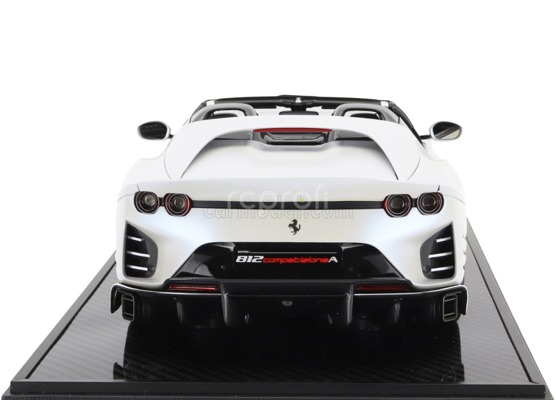 Bbr-models Ferrari 812 Competizione A Spider N 16 Personal Car Charles Leclerc 2022 - Con Vetrina - With Showcase 1:12 Bianco Onda Marina - Matná Bílá