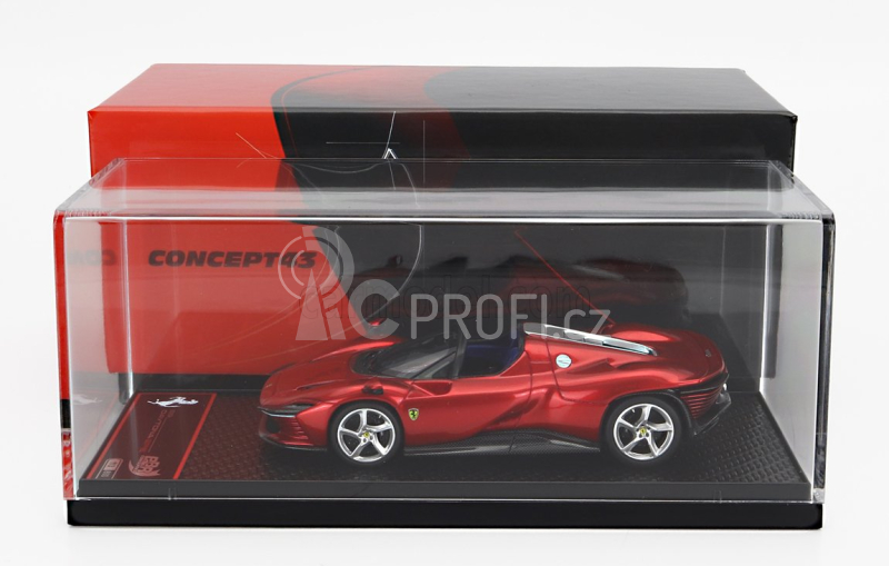 Bbr-models Ferrari Daytona Sp3 Open Roof Icona 2022 1:43 Rosso Metalizzato - Červený Met