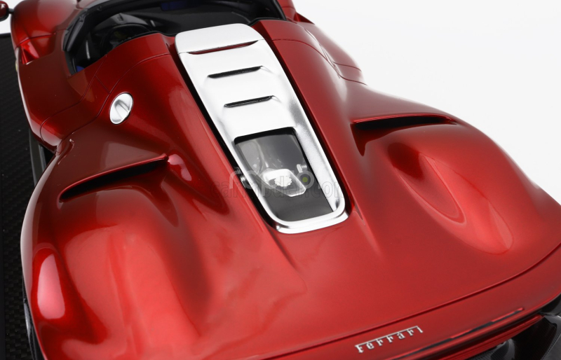 Bbr-models Ferrari Daytona Sp3 Serie Icona Open Roof 2022 - Con Vetrina - With Showcase 1:12 Rosso Magma - Červený Met
