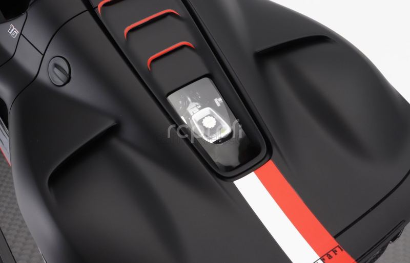 Bbr-models Ferrari Daytona Sp3 Serie Icona Open Roof Principato Di Monaco Livery N 16 Personal Car Charles Leclerc 2022 - Con Vetrina - With Showcase 1:12 Matt Black