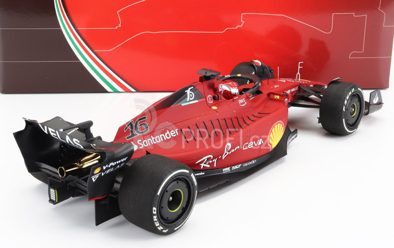 Bbr-models Ferrari F1-75 Team Scuderia Ferrari N 16 1:18, červená
