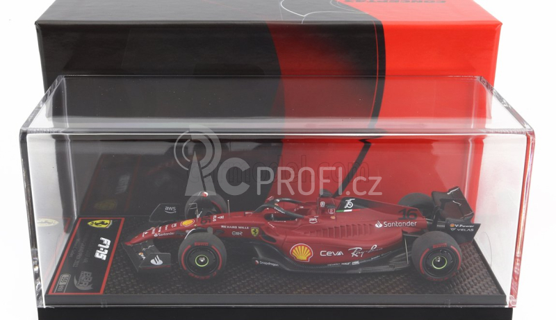 Bbr-models Ferrari F1-75 Team Scuderia Ferrari N 16 Winner Bahrain Gp 2022 Charles Leclerc 1:43 Red