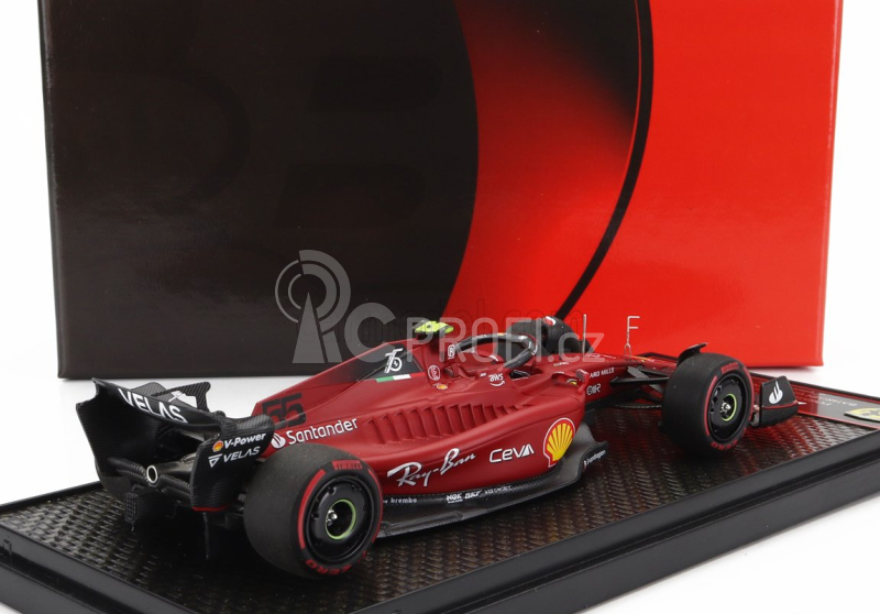Bbr-models Ferrari F1-75 Team Scuderia Ferrari N 55 2nd Bahrain Gp 2022 Carlos Sainz 1:43 Red