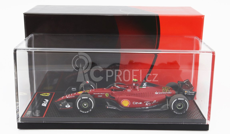 Bbr-models Ferrari F1-75 Team Scuderia Ferrari N 55 Australian Gp 2022 Carlos Sainz 1:43 Red