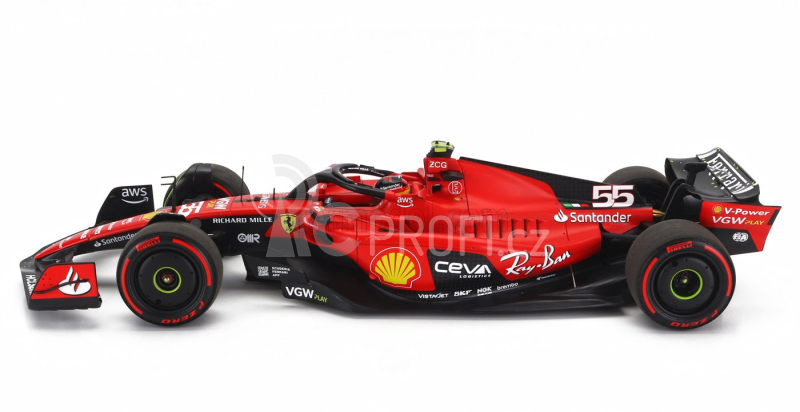 Bbr-models Ferrari F1 Sf-23 Team Scuderia Ferrari N 55 1:18, červená