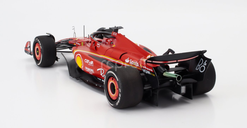 Bbr-models Ferrari F1  Sf-24 Team Scuderia Ferrari N 16 2nd Australian Gp 2024 Charles Leclerc - Polifoam Packaging 1:18 Červená Černá
