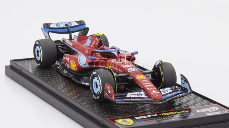 Bbr-models Ferrari F1  Sf-24 Team Scuderia Ferrari N 55 5th Miami Gp 2024 Carlos Sainz 1:43 Červená Světle Modrá