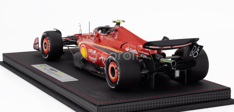 Bbr-models Ferrari F1 Sf-24 Team Scuderia Ferrari N 55 Winner Australian Gp 2024 Carlos Sainz - Con Vetrina - With Showcase 1:18 Červená Černá
