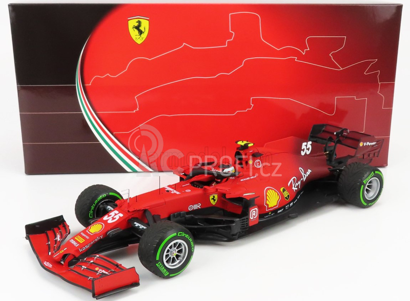 Bbr-models Ferrari F1 Sf21 Team Scuderia Ferrari Mission Winnow N 55 1:18, červená