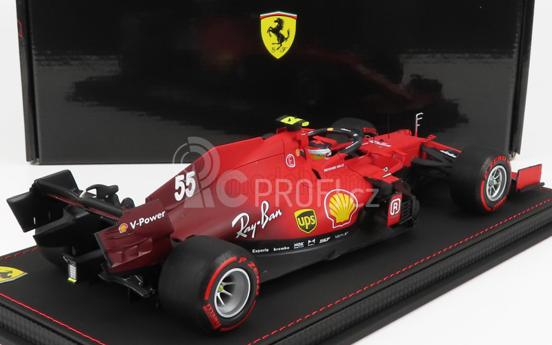 Bbr-models Ferrari F1 Sf21 Team Scuderia Ferrari Mission Winnow N 55 1:18, červená