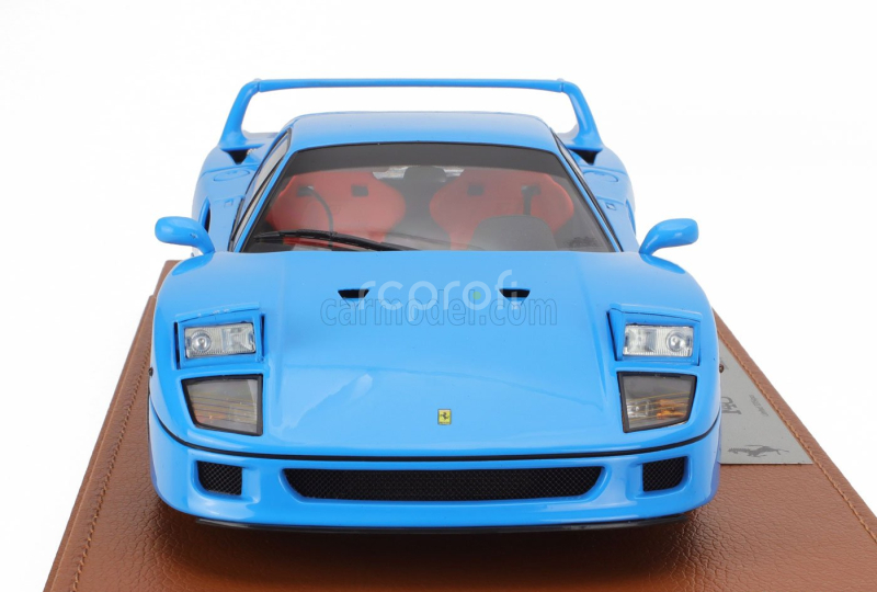 Bbr-models Ferrari F40 1987 - Con Vetrina - With Showcase 1:18 Azzurro - Světle Modrá