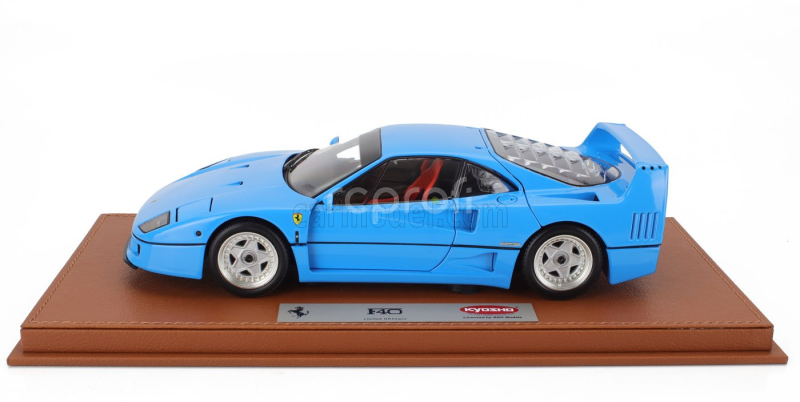 Bbr-models Ferrari F40 1987 - Con Vetrina - With Showcase 1:18 Azzurro - Světle Modrá