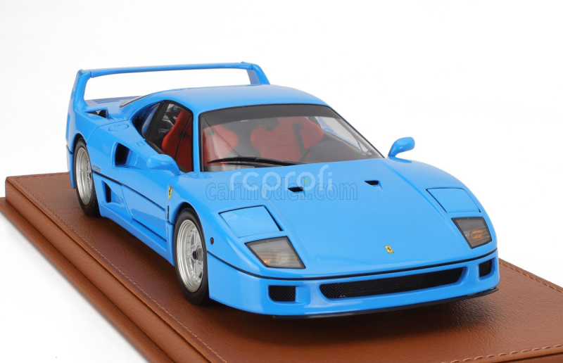 Bbr-models Ferrari F40 1987 - Con Vetrina - With Showcase 1:18 Azzurro - Světle Modrá