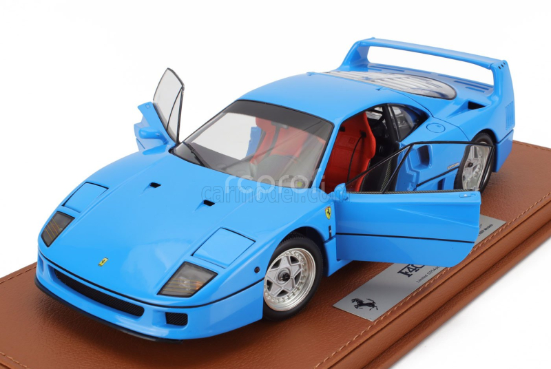 Bbr-models Ferrari F40 1987 - Con Vetrina - With Showcase 1:18 Azzurro - Světle Modrá
