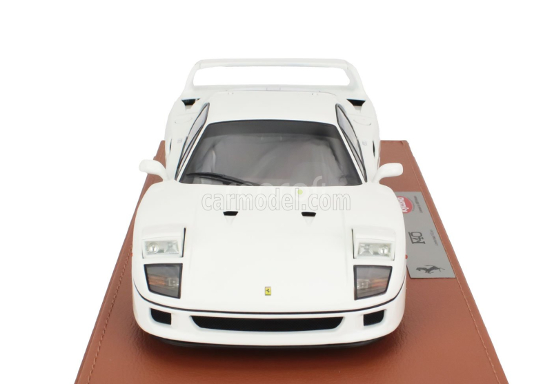 Bbr-models Ferrari F40 1987 - Con Vetrina - With Showcase 1:18 Bianco Avus - Bílá