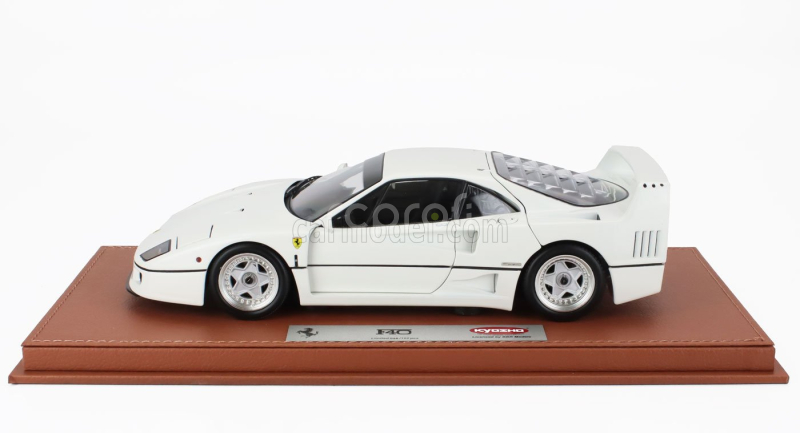 Bbr-models Ferrari F40 1987 - Con Vetrina - With Showcase 1:18 Bianco Avus - Bílá