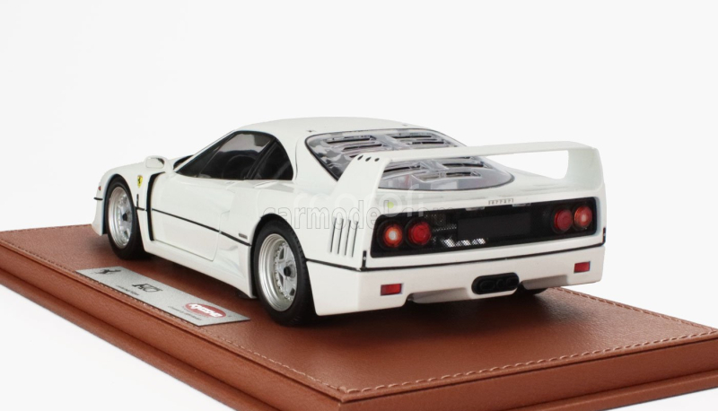 Bbr-models Ferrari F40 1987 - Con Vetrina - With Showcase 1:18 Bianco Avus - Bílá