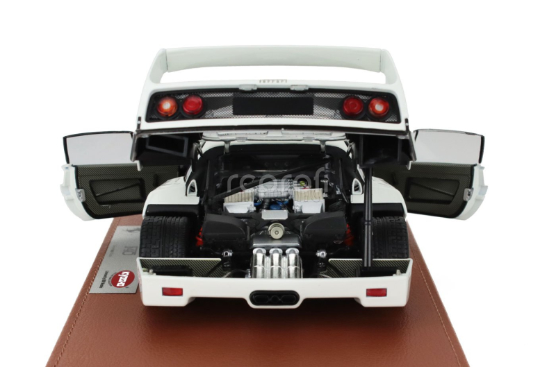 Bbr-models Ferrari F40 1987 - Con Vetrina - With Showcase 1:18 Bianco Avus - Bílá