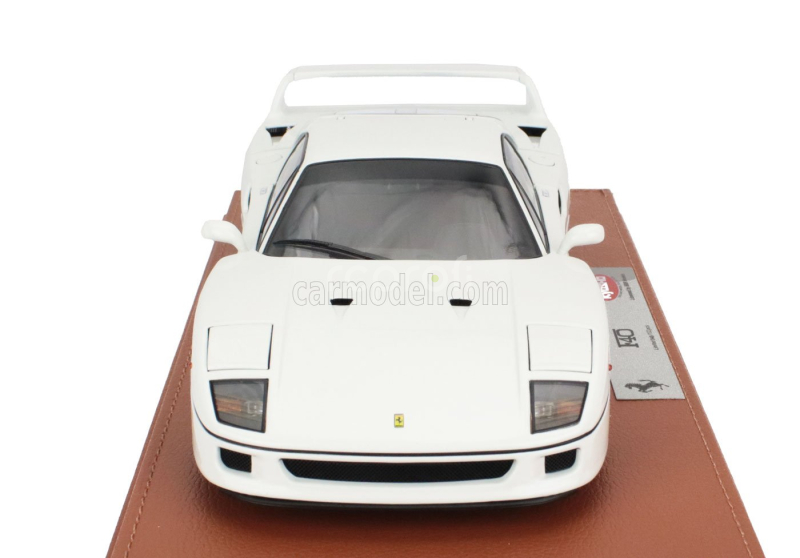 Bbr-models Ferrari F40 1987 - Con Vetrina - With Showcase 1:18 Bianco Avus - Bílá