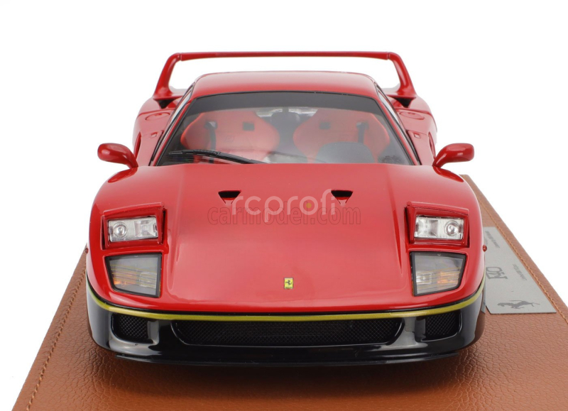 Bbr-models Ferrari F40 1987 - Con Vetrina - With Showcase 1:18 Červená Černá Zlatá